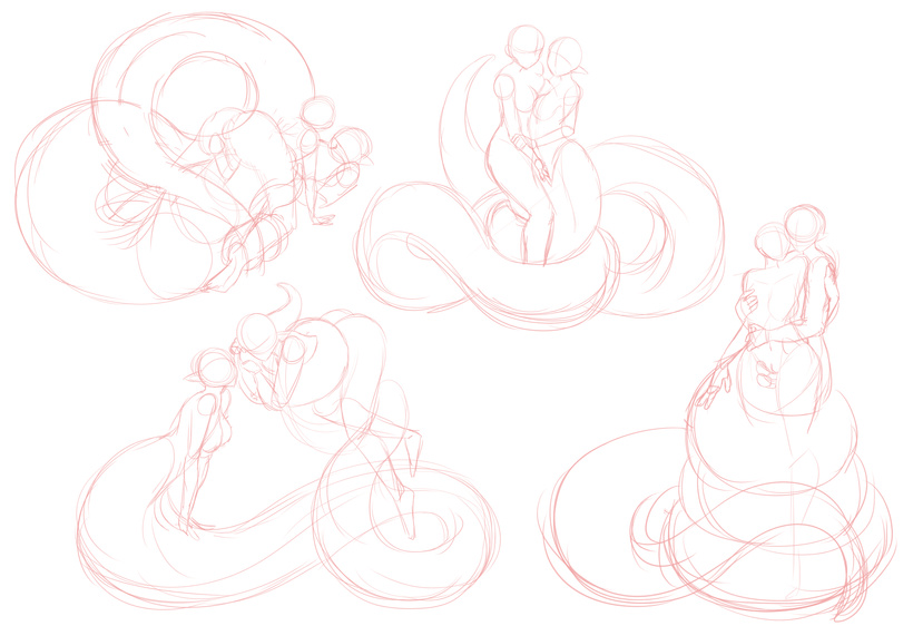 Pose Set 128 – Coiled Couples