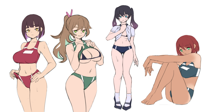 Pose Set 11 – Sporty Girls